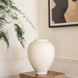Ivory Amphora Vase