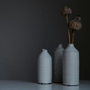 Slate Trio Vase Set